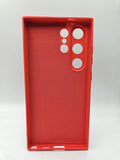 Husa Samsung S24 Ultra  silicon moale , protectie butoane, interior material textil Rosu