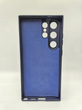 Husa Samsung S24 Ultra  silicon moale , protectie butoane, interior material textil Albastru inchis
