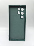 Husa Samsung S24 Ultra  silicon moale , protectie butoane, interior material textil Verde