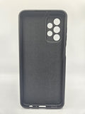 Husa Samsung A23   silicon, protectie butoane, interior material textil Negru