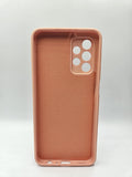 Husa Samsung A23   silicon, protectie butoane, interior material textil Roz