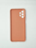 Husa Samsung A13  silicon , protectie butoane, interior material textil Roz