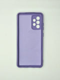 Husa Samsung A13  silicon moale , protectie butoane, interior material textil Mov