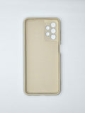 Husa Samsung A13  silicon moale , protectie butoane, interior material textil Bej