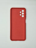 Husa Samsung A13  silicon moale , protectie butoane, interior material textil Rosu