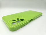 Husa Samsung A13  silicon gel model cu sclipici , protectie camere  Verde
