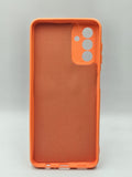 Husa Samsung A04s silicon moale, protectie camere ,interior material textil Portocaliu