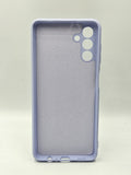 Husa Samsung A04s silicon moale, protectie camere ,interior material textil Lila