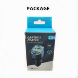 Modulator FM Auto C34  Redare Bluetooth, USB si functie incarcare Negru