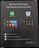 Adaptor Wireless CarPlay & Android Auto 2-in-1, transforma conexiunea prin cablu in wireless, compatibil cu masini cu CarPlay sau Android Auto prin USB, mini box, auto connect