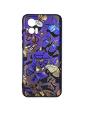 Husa Motorola Edge 30 Neo silicon, protectie camere si butoane, interior material textil, model BlueButterfly