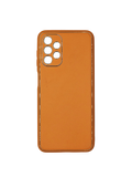 Husa Samsung A13  piele ecologica, protectie camere, margini anti alunecare Portocaliu