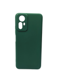 Husa Xiaomi Redmi Note 12s silicon moale, protectie camere si butoane, interior material textil Verde