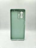 Husa Xiaomi 11T Pro silicon, protectie camere si butoane, interior material textil Turcoaz