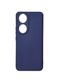 Husa Honor 90 din silicon moale, protectie camere si butoane, interior material textil Albastru