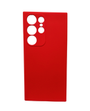 Husa Samsung S23 Ultra silicon , proctectie camere si butoane  Rosu