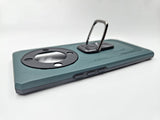 Husa Honor Magic 5 Lite silicon si plastic, suport inel rotativ, protectie camera si butoane Verde