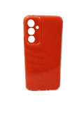 Husa Samsung A54 silicon model cu sclipici, protectie camere Rosu