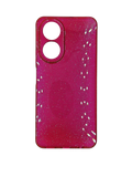 Husa Honor X7 silicon gel model cu sclipici , protectie camere si butoane Roz