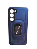 Husa Samsung S23 Plus silicon si plastic , suport inel rotativ , protectie camera Albastru
