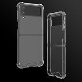 Husa Samsung Z Flip 3 fullcover silicon antisoc, protectie camere si butoane Transparent