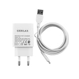 Set Incarcator QC 3.0 18W si Cablu incarcare Gerlax A3T USB- Tip C Fast Charge,1M , Alb