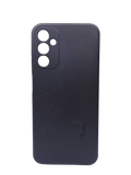 Husa Samsung A14 silicon , protectie butoane, interior material textil Negru