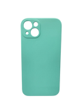 Husa Iphone 13 silicon , protectie butoane ,interior material textil Turcoaz