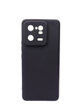 Husa Xiaomi 13 Pro silicon moale, protectie camere si butoane, interior material textil Negru