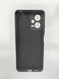 Husa Xiaomi Redmi Note 12 silicon moale, protectie camere si butoane, interior material textil Negru