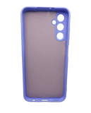 Husa Samsung A15 silicon moale, protectie butoane, interior material textil Mov