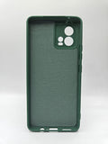 Husa Motorola G72 silicon moale, protectie camere si butoane, interior material textil Verde