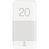 Baterie Externa SiGN Powerful, 20000mAh, 10W, 2 X USB-A, Alb