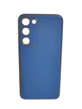 Husa Samsung S23 piele ecologica, protectie camere, margini anti alunecare Albastru