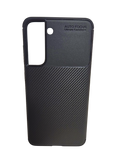 Husa Samsung S21 FE silicon, protectie camere si butoane,textura carbon Negru