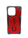 Husa Iphone 14 Pro Max UAG Armor Premium Protection Fribra Carbon ,MagSafe, AntiSoc Rosu