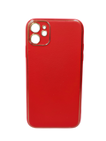 Husa Iphone 11 Luxury piele ecologica, antisoc Rosu