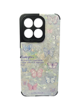 Husa Honor X8a silicon, antisoc, protectie camere si butoane model Butterflies