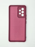 Husa Samsung A53  silicon moale, protectie camere ,interior material textil Violet
