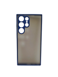 Husa Samsung S23 Ultra silicon , spate matuit , protectie camere Albastru