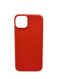 Husa Iphone 14 Plus silicon moale , protectie butoane, interior material textil Rosu
