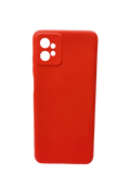 Husa Motorola G32 silicon moale, protectie camere si butoane, interior material textil Rosu