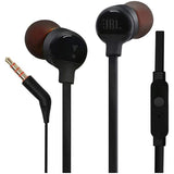 Casti JBL TUNE 110, Cu Fir, In-Ear, Microfon Negru