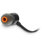 Casti JBL TUNE 110, Cu Fir, In-Ear, Microfon Negru