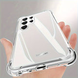 Husa Samsung A14 silicon antisoc, protectie camere si butoane Transparent