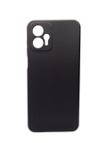 Husa Motorola G13 silicon moale, protectie camere si butoane, interior material textil Negru