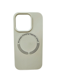 Husa Iphone 15 Pro silicon moale, MagSafe, Interior catifelat Gri