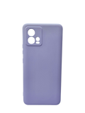Husa Motorola G72 silicon moale, protectie camere si butoane, interior material textil Lila