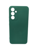Husa Samsung A54 silicon moale , protectie butoane, interior material textil Verde