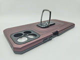 Husa Honor X8 silicon si plastic, suport inel rotativ , protectie camere si butoane Visiniu